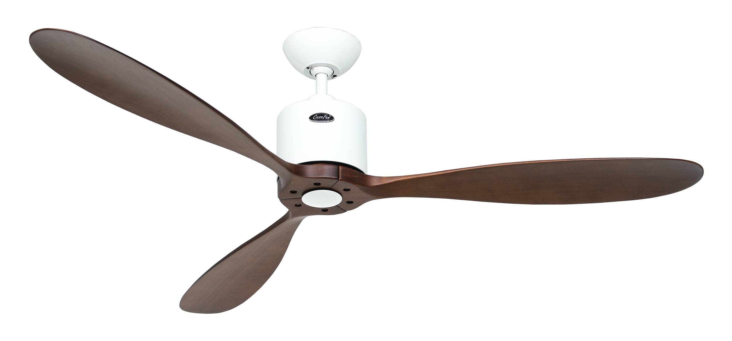 DC Deckenventilator Aeroplan Eco Weiß / Nussbaum