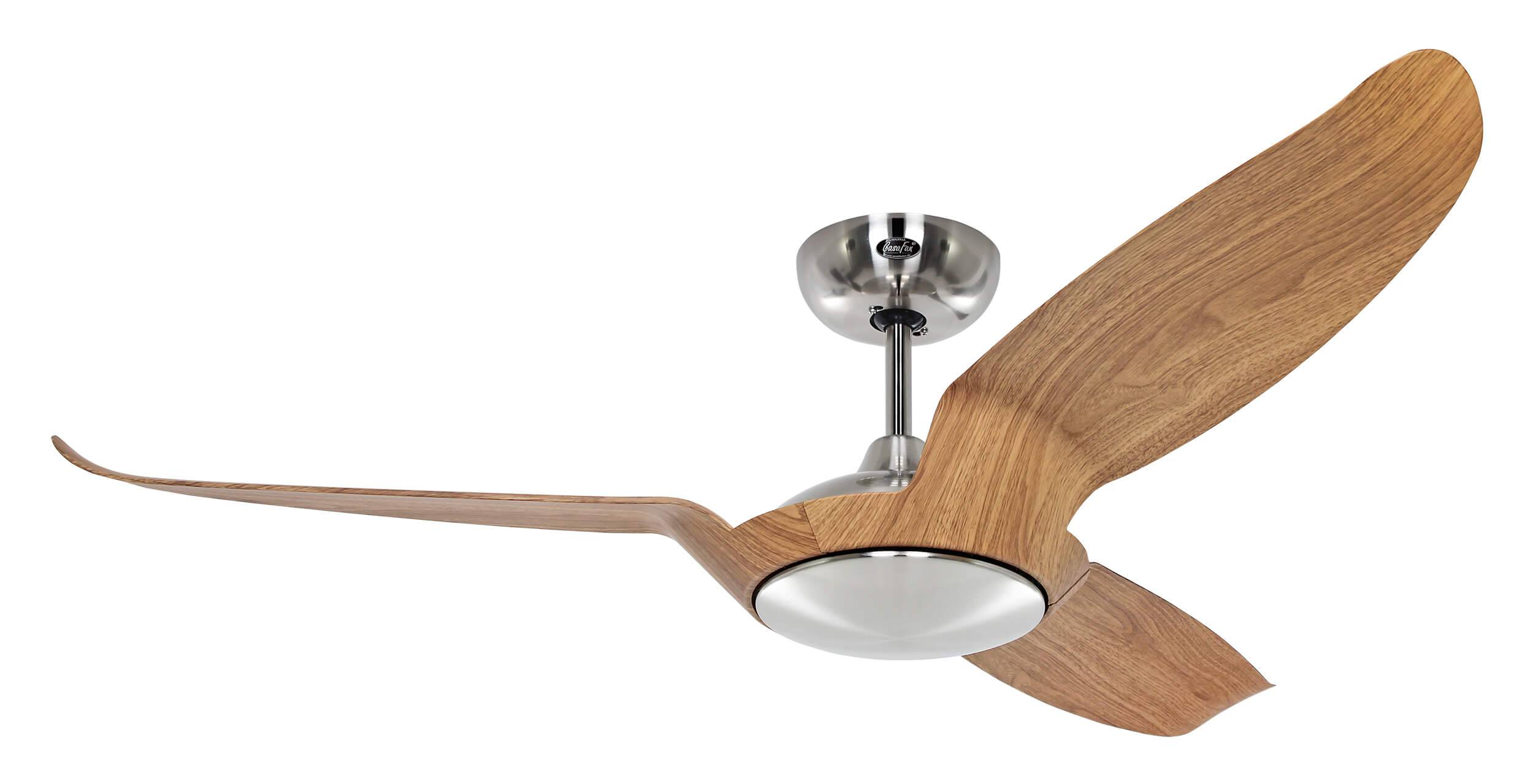 Energiespar Deckenventilator Eco Talos Chrom / Eiche