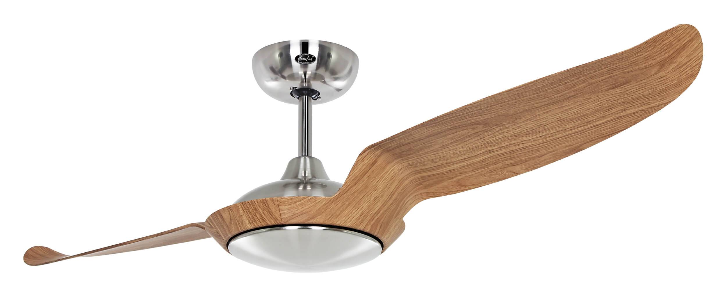 Energiespar Deckenventilator Eco Talos Chrom / Eiche