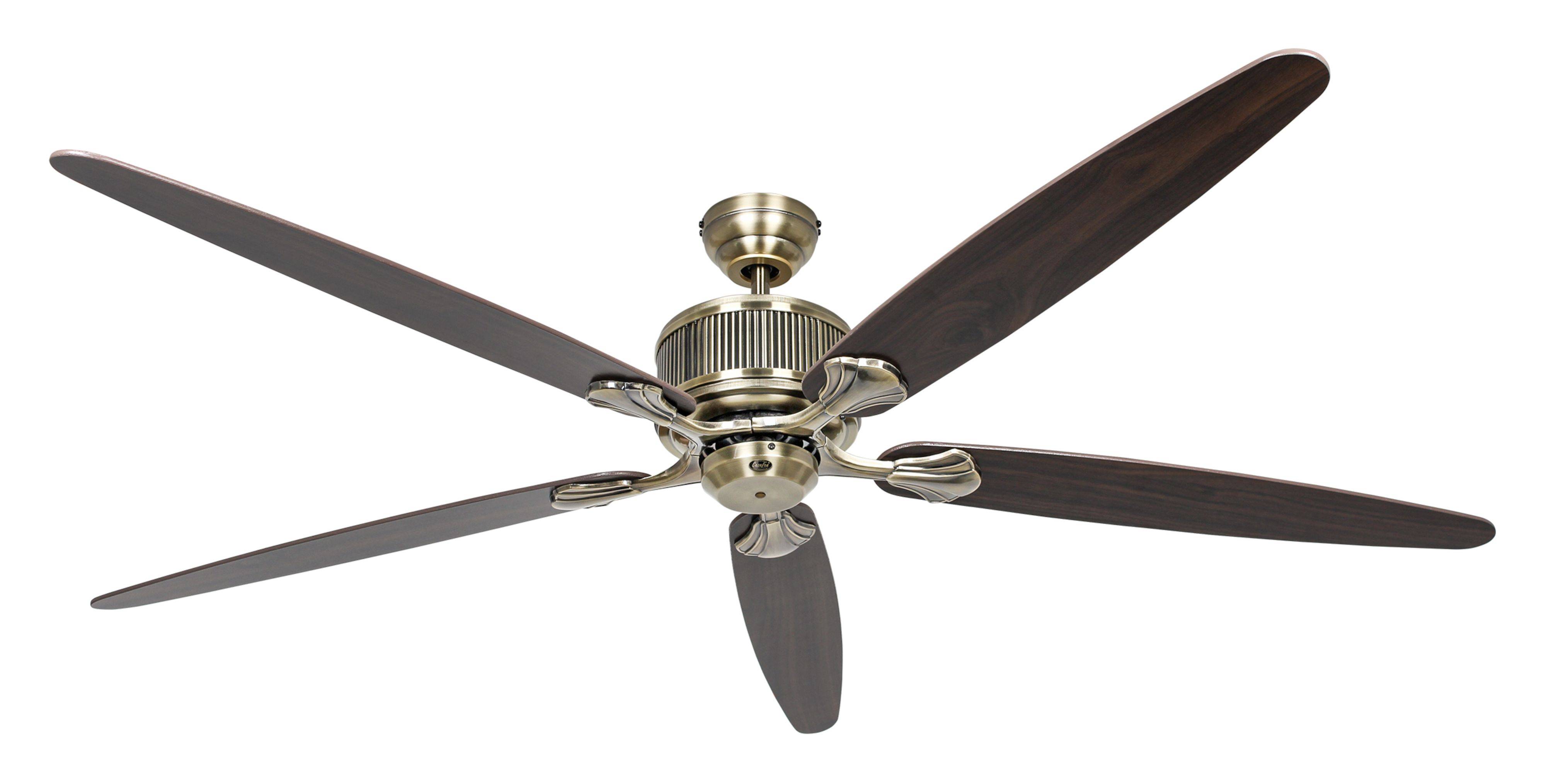 Energiespar Deckenventilator Eco Elements 180 Messing