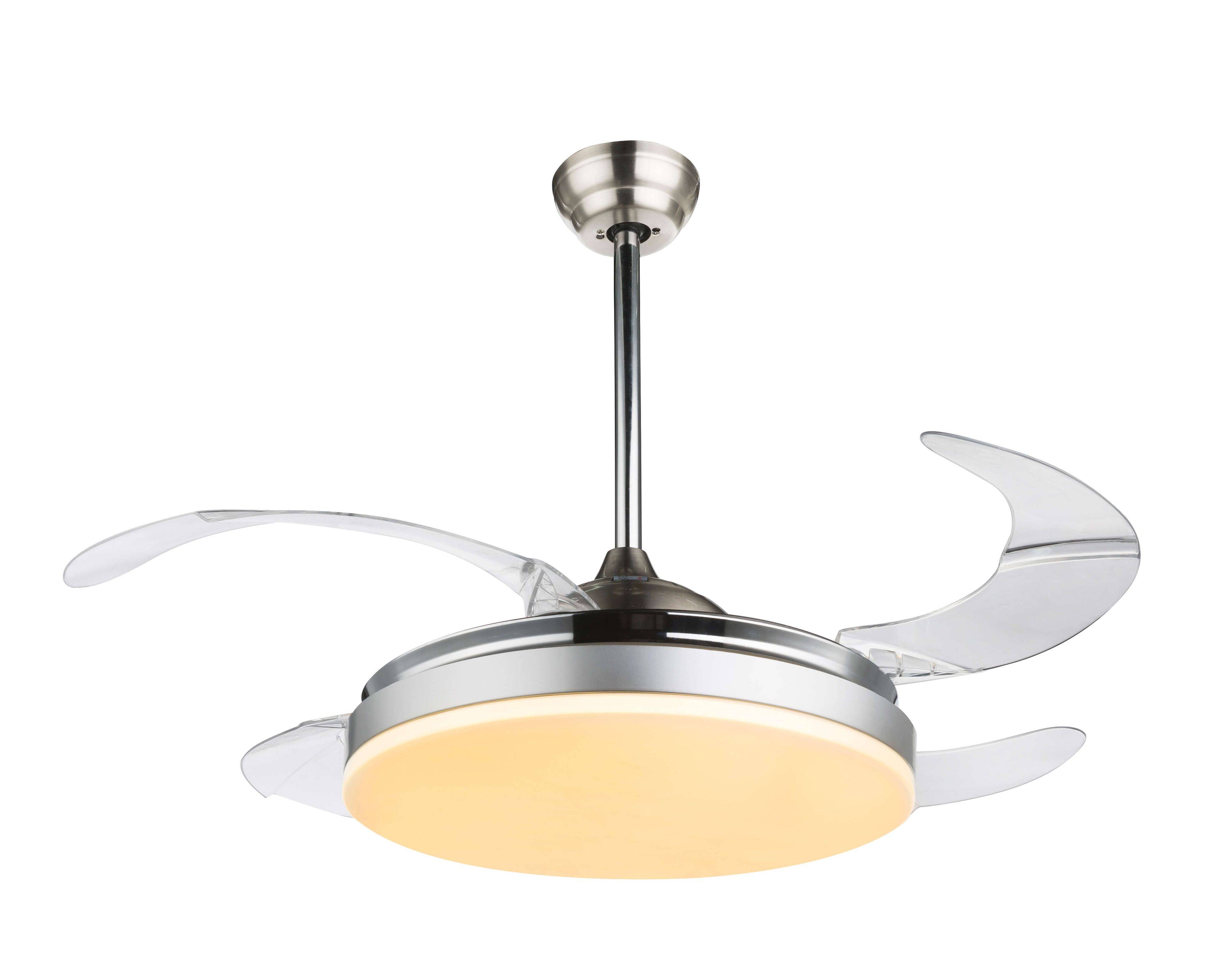 Deckenventilator Cabrera 100 cm Nickel mit LED Leuchte