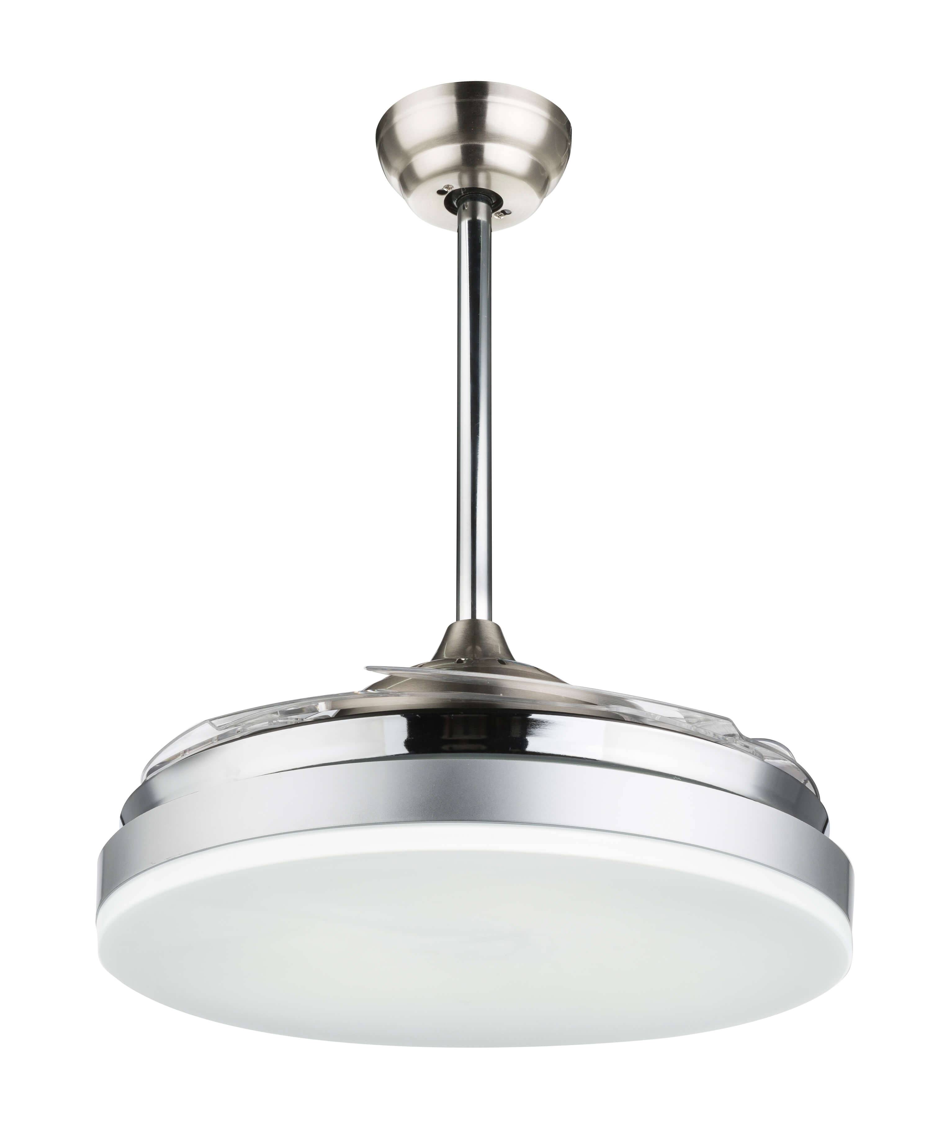Deckenventilator Cabrera 100 cm Nickel mit LED Leuchte