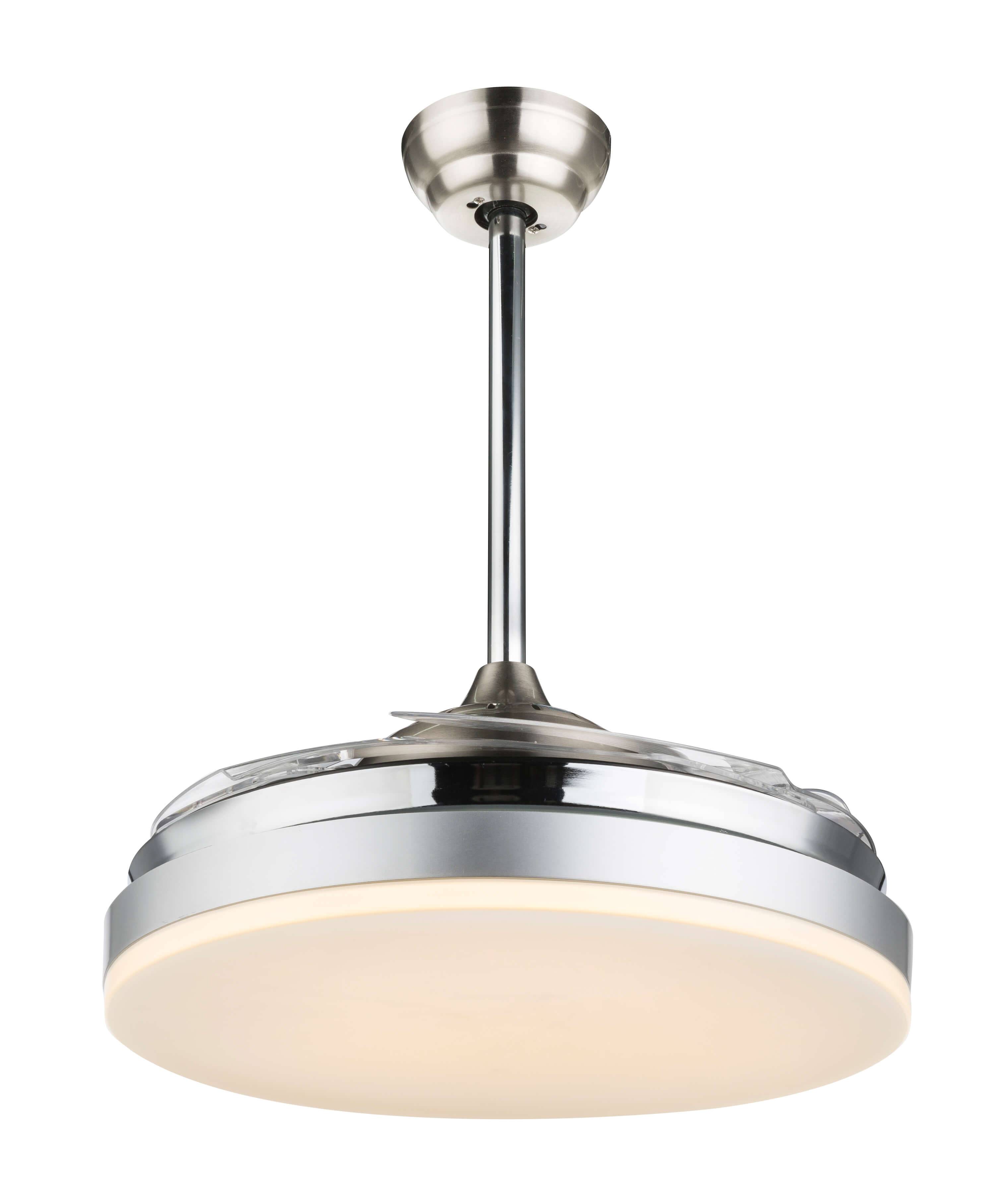 Deckenventilator Cabrera 100 cm Nickel mit LED Leuchte