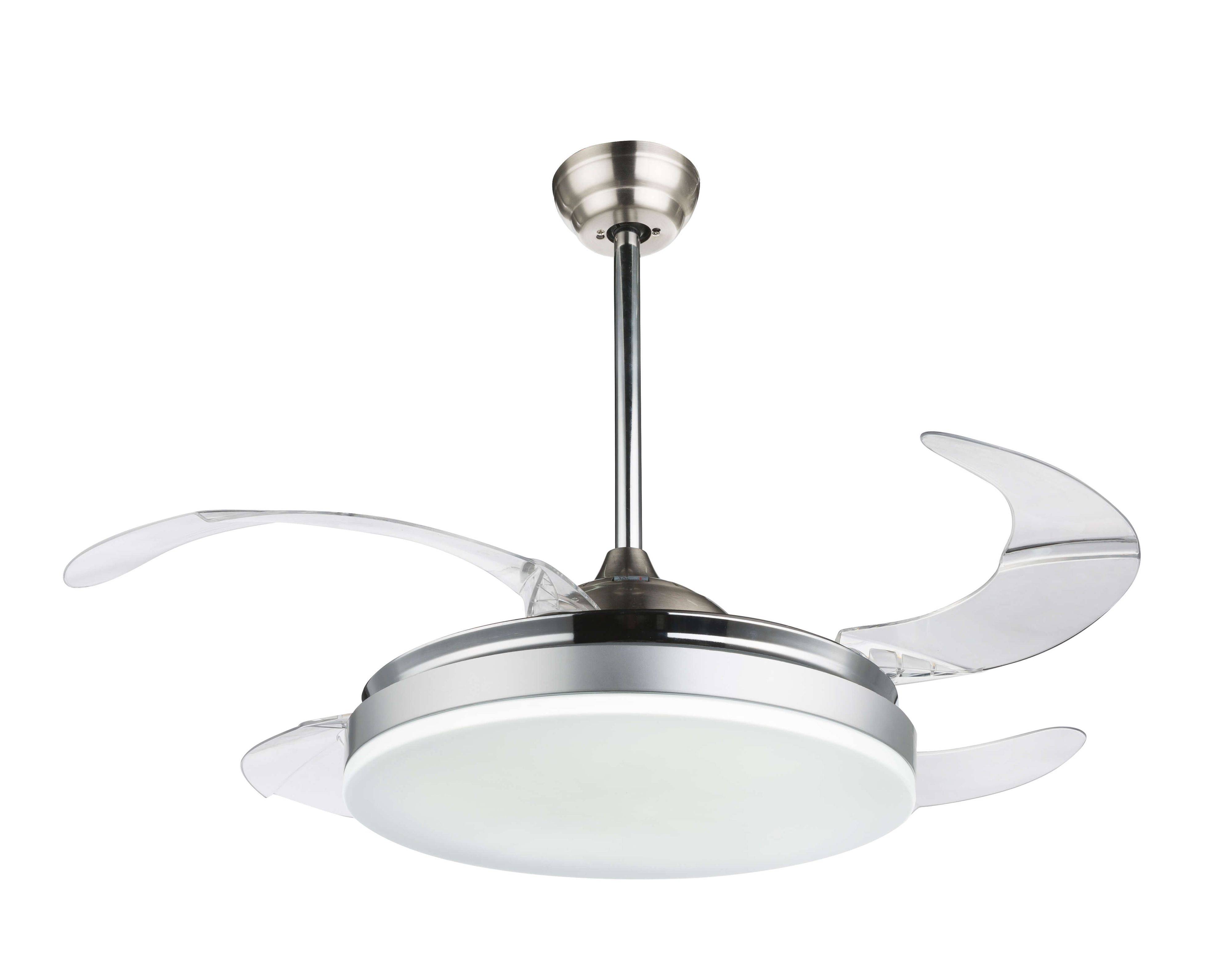 Deckenventilator Cabrera 100 cm Nickel mit LED Leuchte
