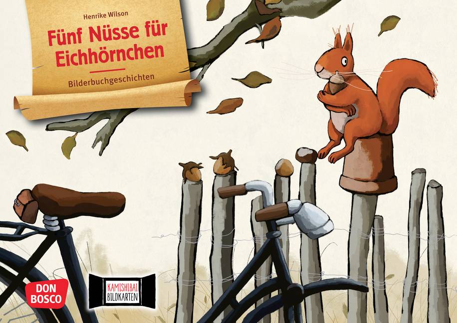 Fünf Nüsse für Eichhörnchen. Kamishibai Bildkartenset Entdecken - Erzählen - Begreifen: Bilderbuchgeschichten. Witzige Wintergeschichte über Ver