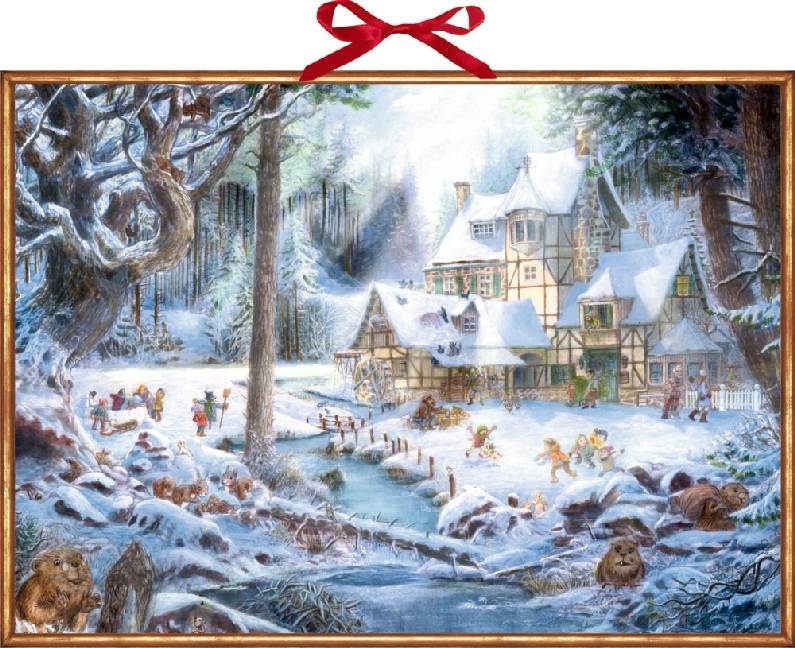 Weihnachten auf dem Mühlenhof, Wand-Adventskalender Adventskalender