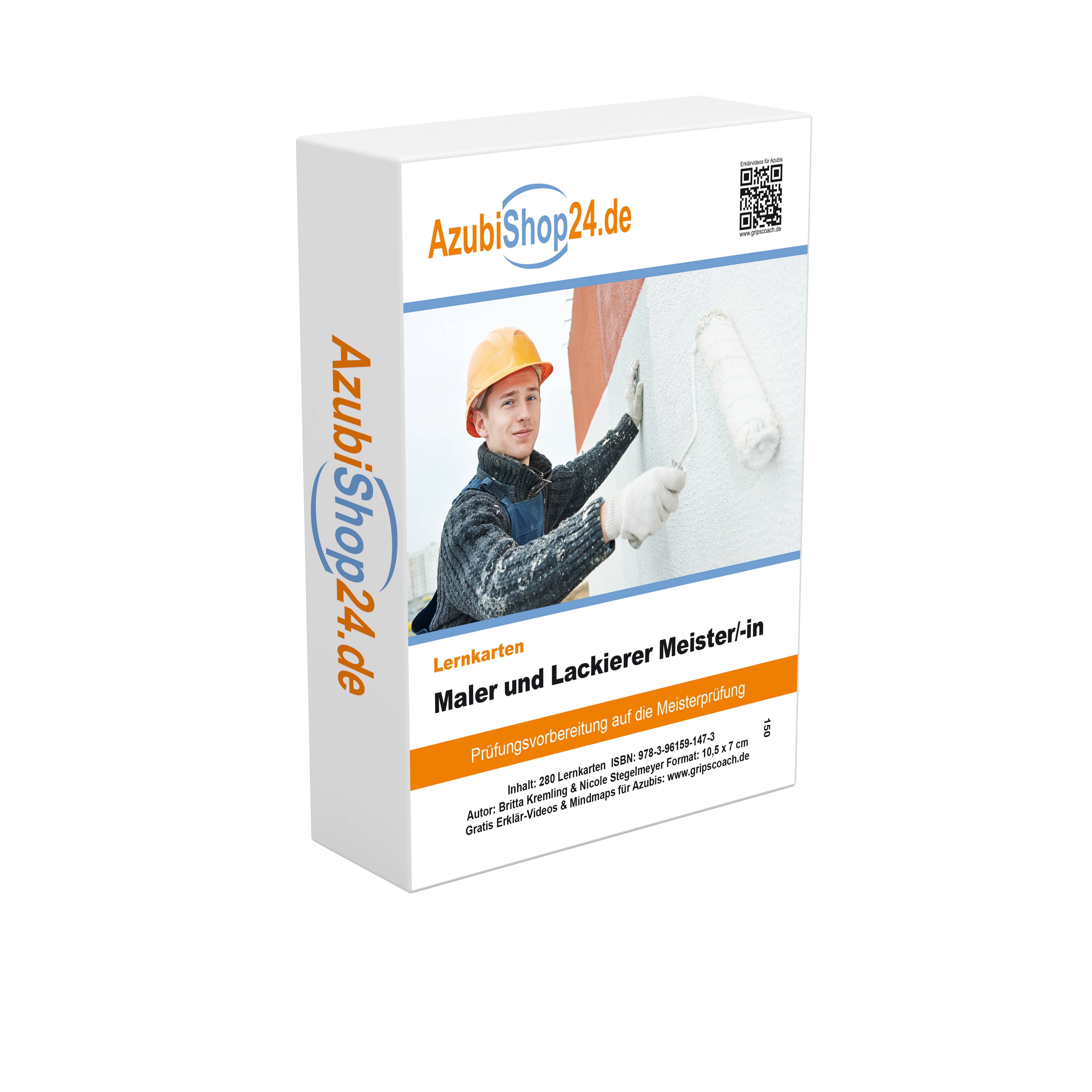 AzubiShop24.de Basis-Lernkarten Maler und Lackierer Meister/-in Prüfungsvorbereitung auf die Meisterprüfung