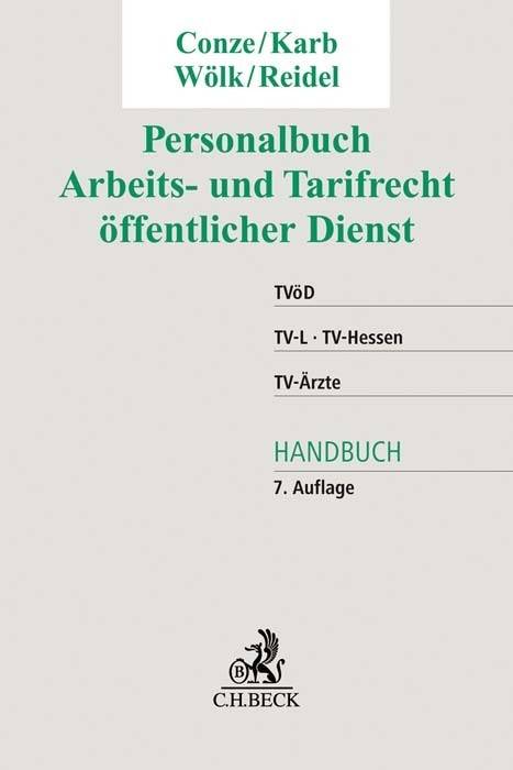 Personalbuch Arbeits- und Tarifrecht öffentlicher Dienst TVöD, TV-L, TV-Hessen, TV-Ärzte