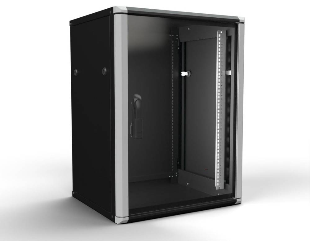 Enoc Wandschrank 15HE 2tlg. sw W2 15-65-S