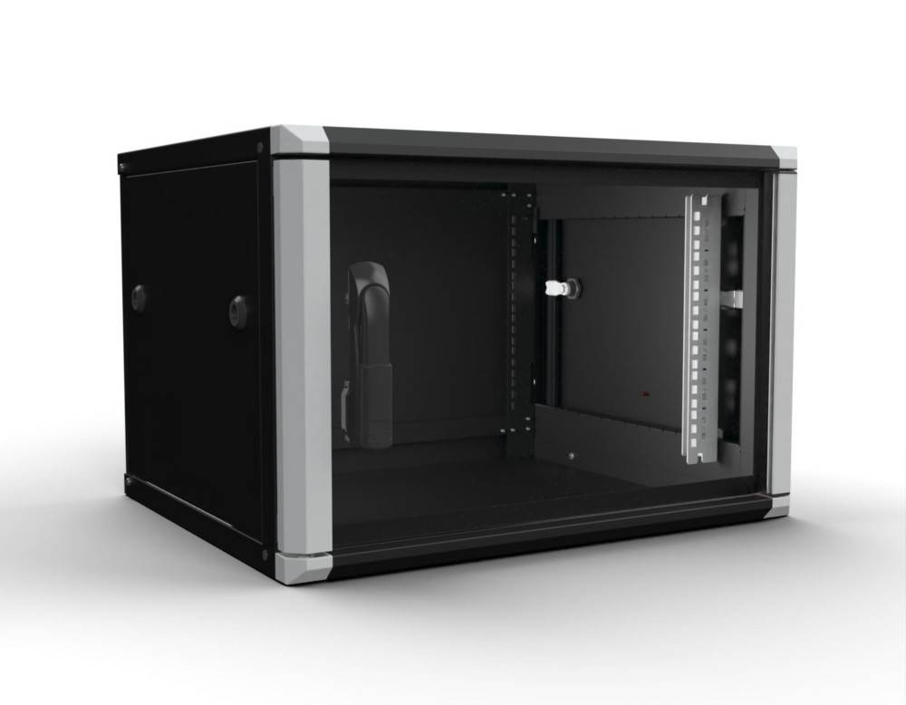 Enoc Wandschrank 6HE 2tlg. sw W2 6-65-S