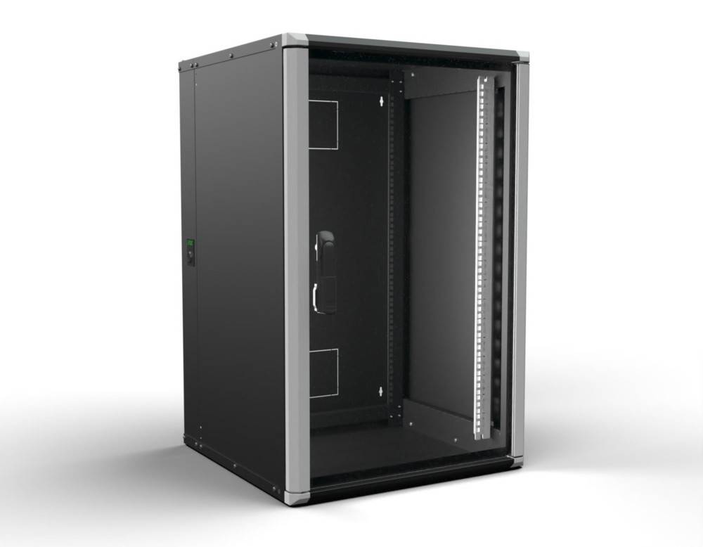 Enoc Wandschrank 18HE 3tlg. sw Wr2 18-66-S