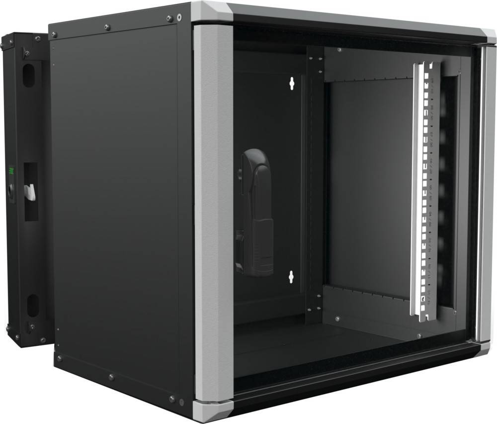 Enoc Wandschrank 9HE 3tlg. sw Wr2 9-65-S