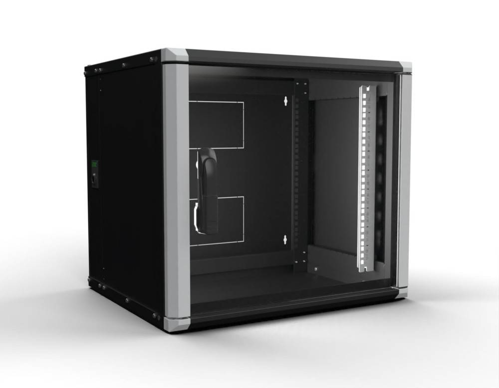 Enoc Wandschrank 9HE 3tlg. sw Wr2 9-65-S