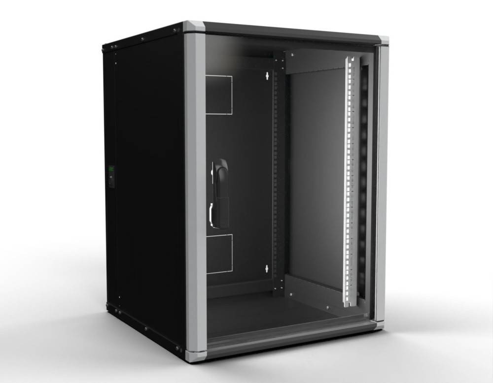 Enoc Wandschrank 15HE 3tlg. sw Wr2 15-66-S