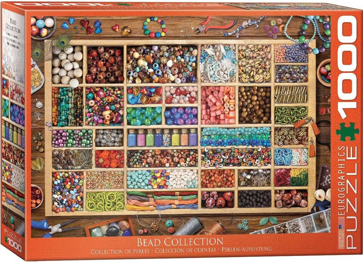Eurographics 6000-5528 - Bead Collection, Perlensammlung, Puzzle, 1000 Teile Perlen-Auflistung, Anzahl Teile: 1000, Maße (B/H): 68 x 48 cm, Eurograph