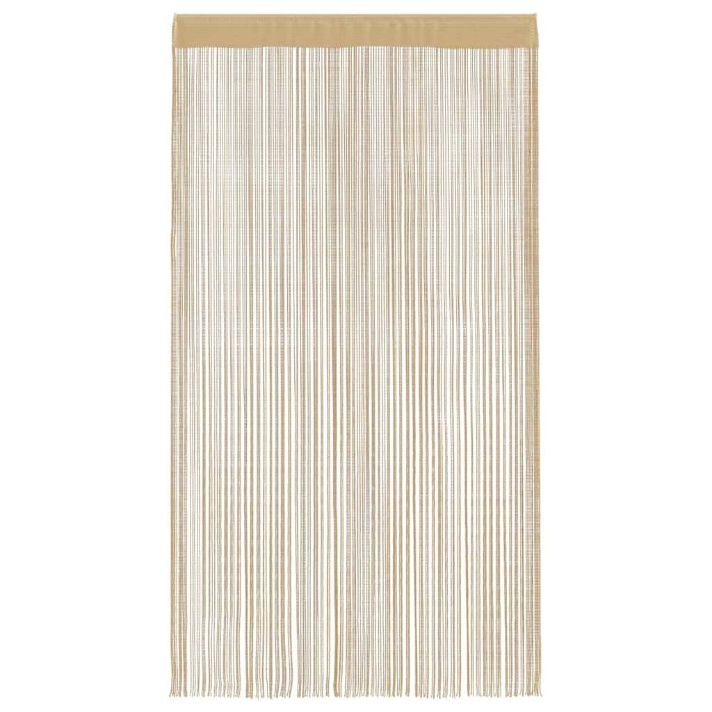 vidaXL Fadenvorhänge 2 Stk. 100 x 250 cm Beige
