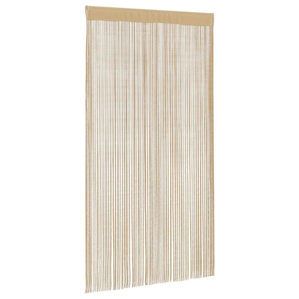 vidaXL Fadenvorhänge 2 Stk. 140 x 250 cm Beige