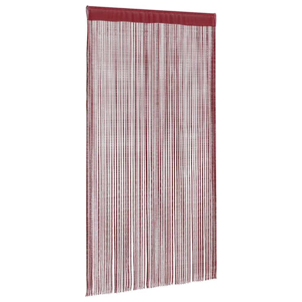 vidaXL Fadenvorhänge 2 Stk. 140 x 250 cm Burgunderrot