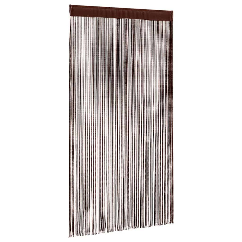 vidaXL Fadenvorhänge 2 Stk. 140 x 250 cm Braun