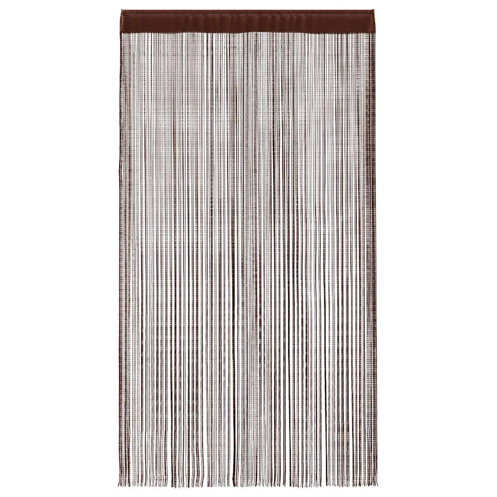 vidaXL Fadenvorhänge 2 Stk. 140 x 250 cm Braun