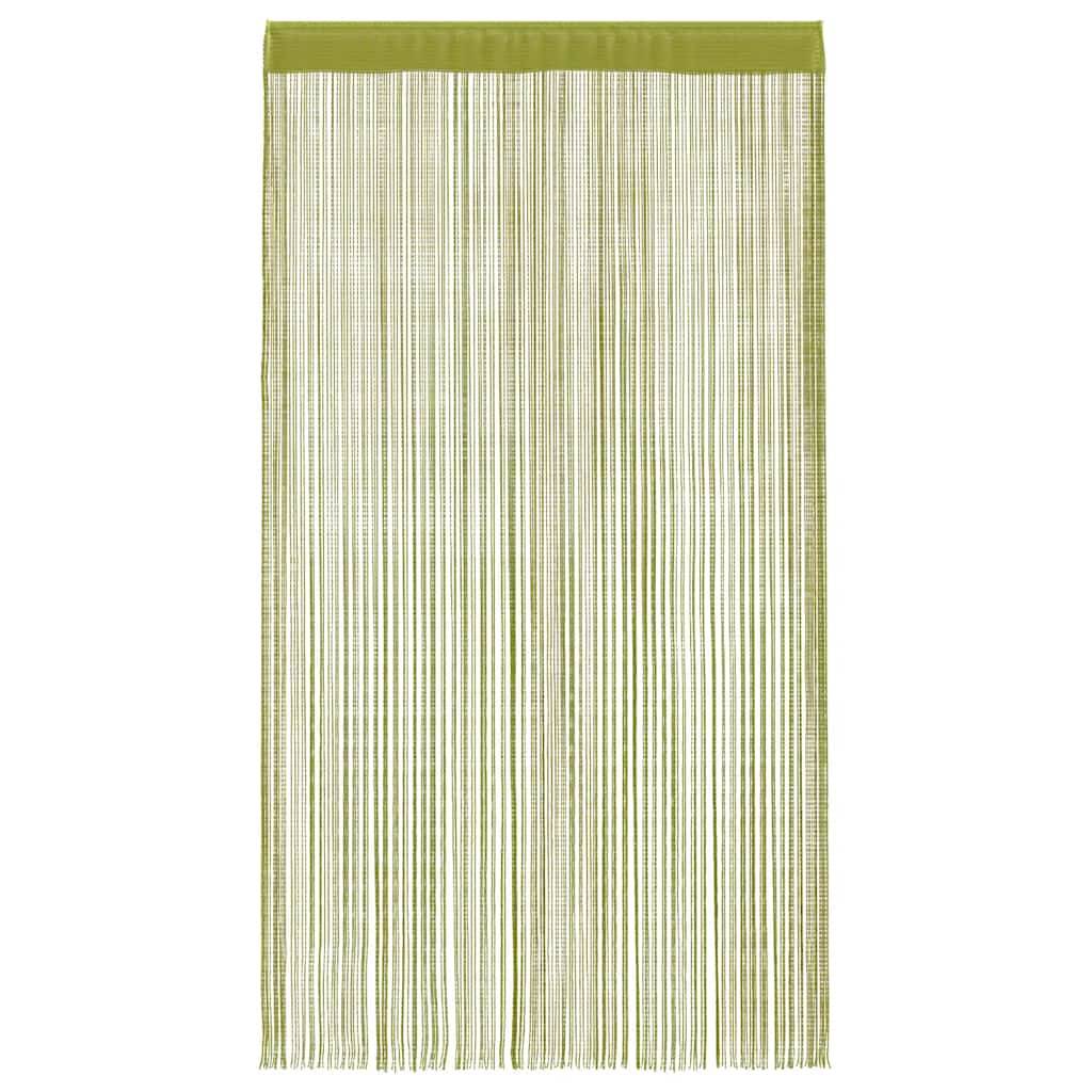 vidaXL Fadenvorhänge 2 Stk. 100 x 250 cm Grün