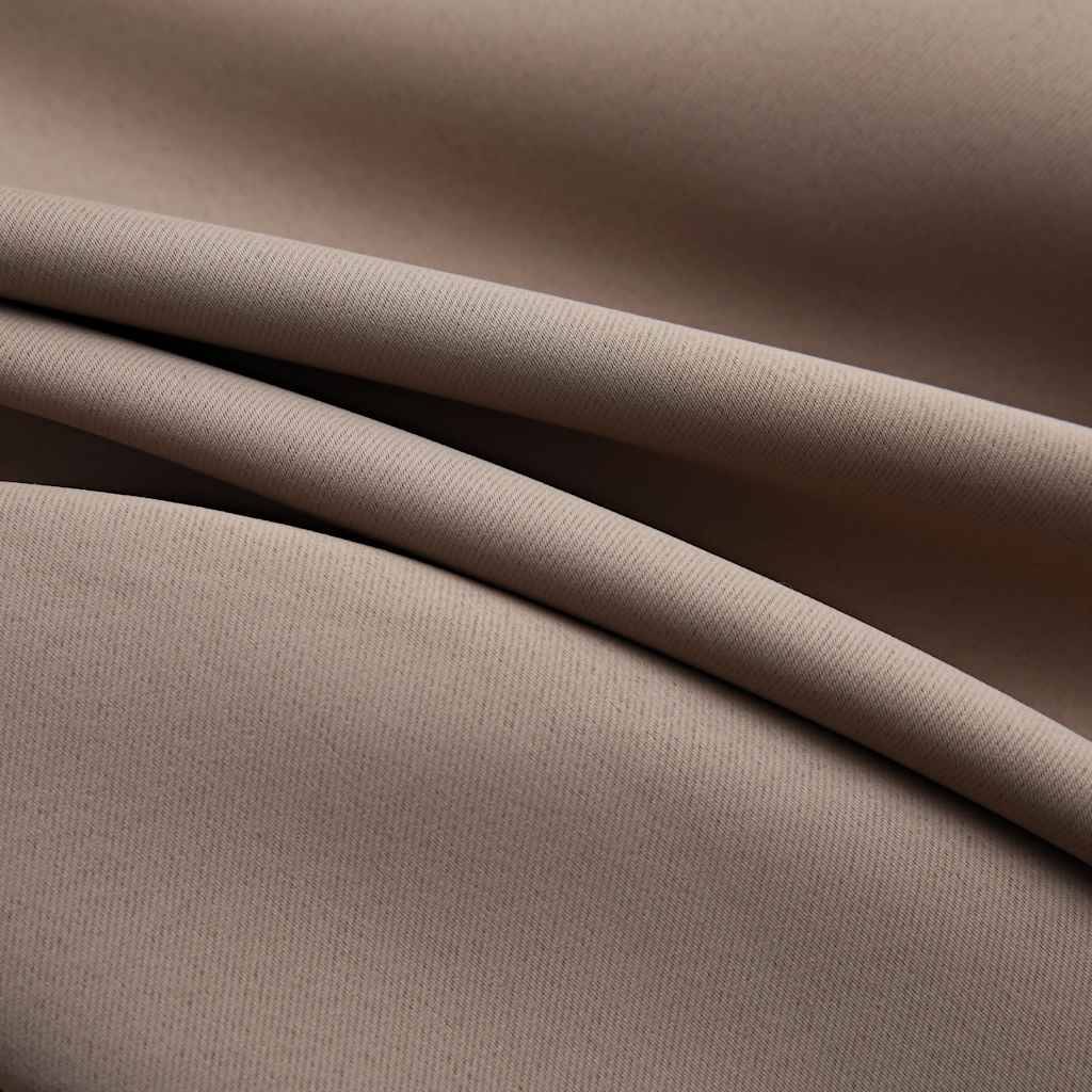 vidaXL Verdunkelungsvorhänge mit Metallösen 2 Stk. Taupe 140x245cm