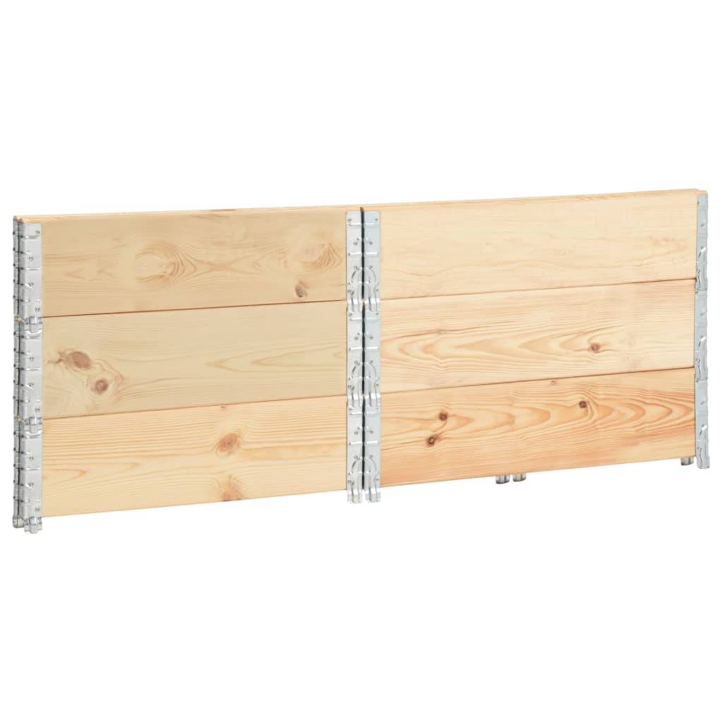 vidaXL Hochbeete 3 Stk. 100x100 cm Kiefer Massivholz