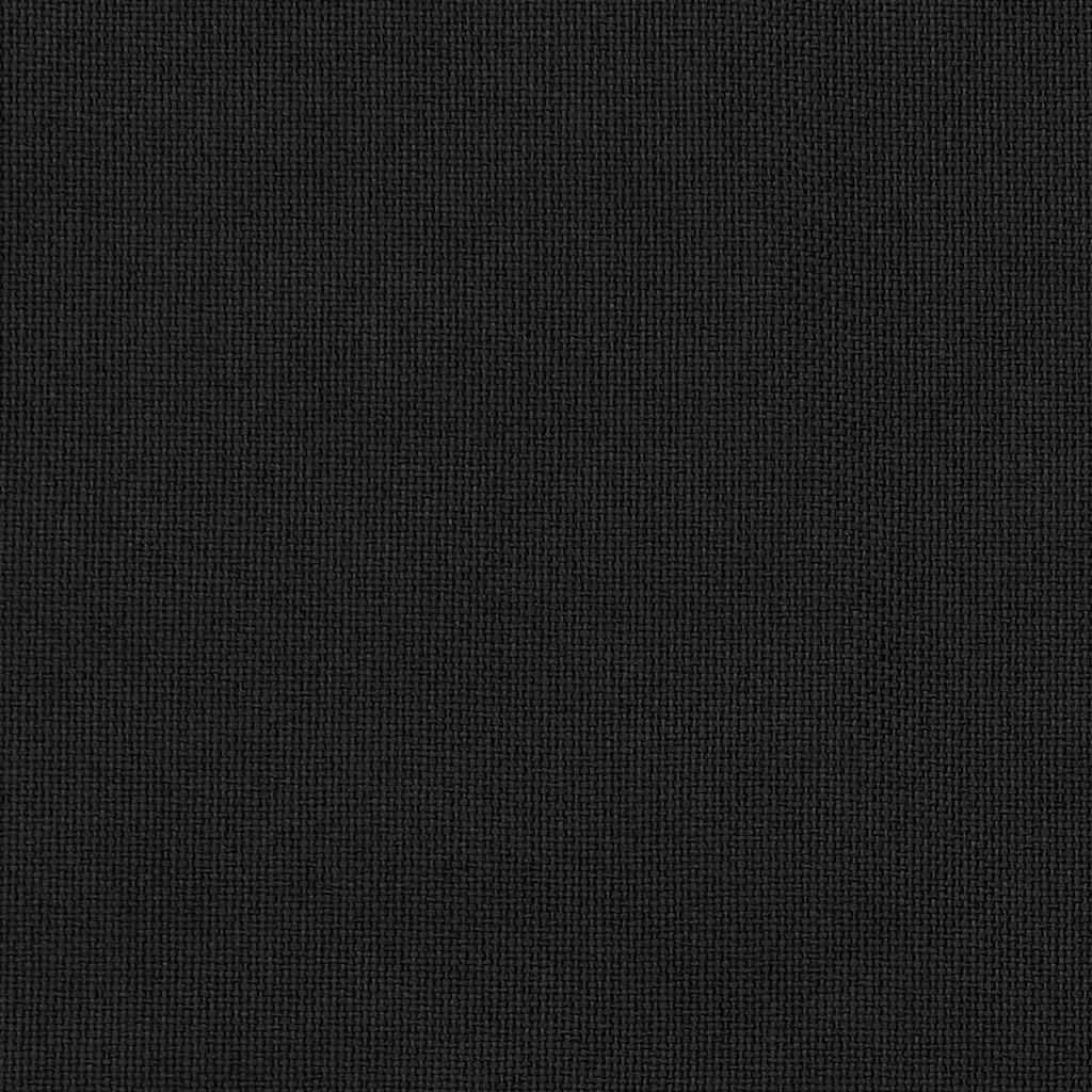 vidaXL Verdunkelungsvorhänge Ösen Leinenoptik 2 Stk. Schwarz 140x225cm