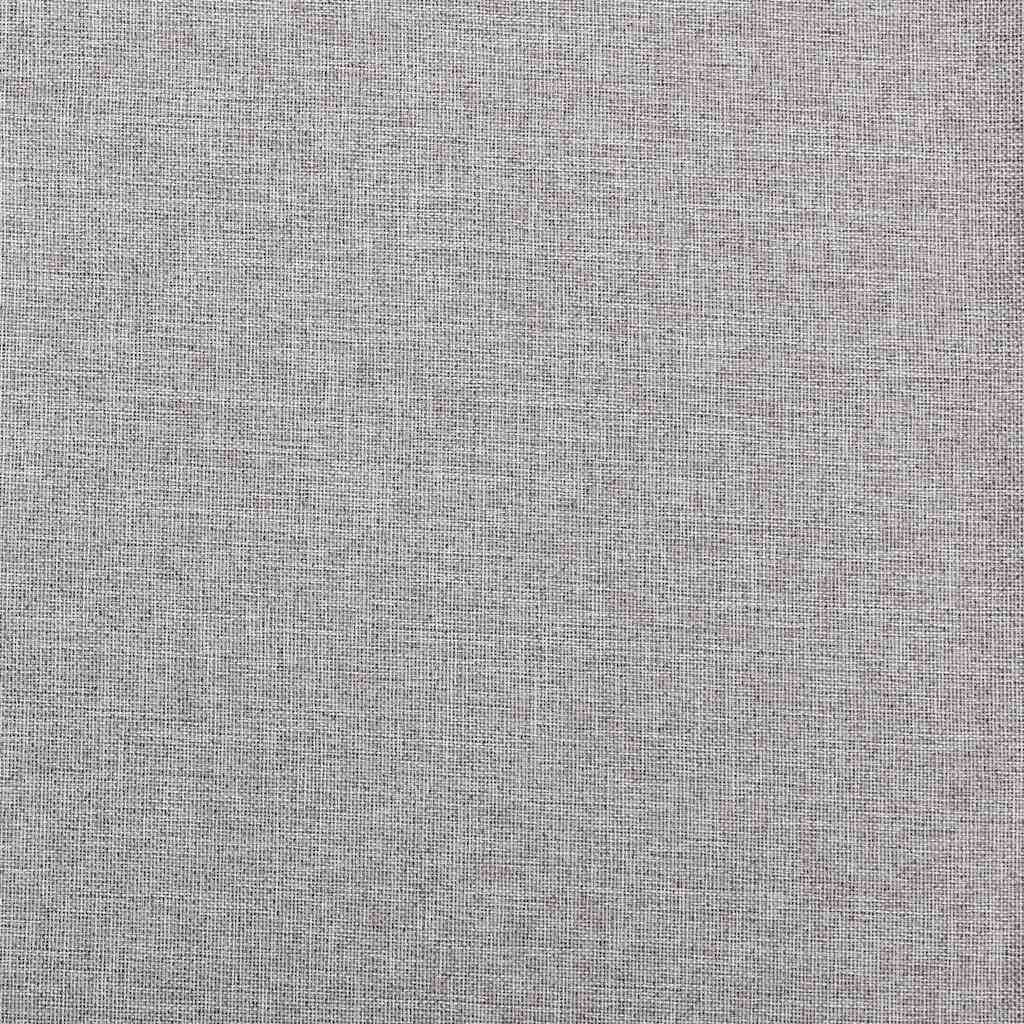 vidaXL Verdunkelungsvorhänge Ösen Leinenoptik 2 Stk. Grau 140x175 cm