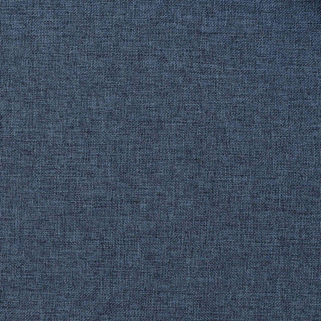 vidaXL Verdunkelungsvorhänge Ösen Leinenoptik 2 Stk. Blau 140x225 cm