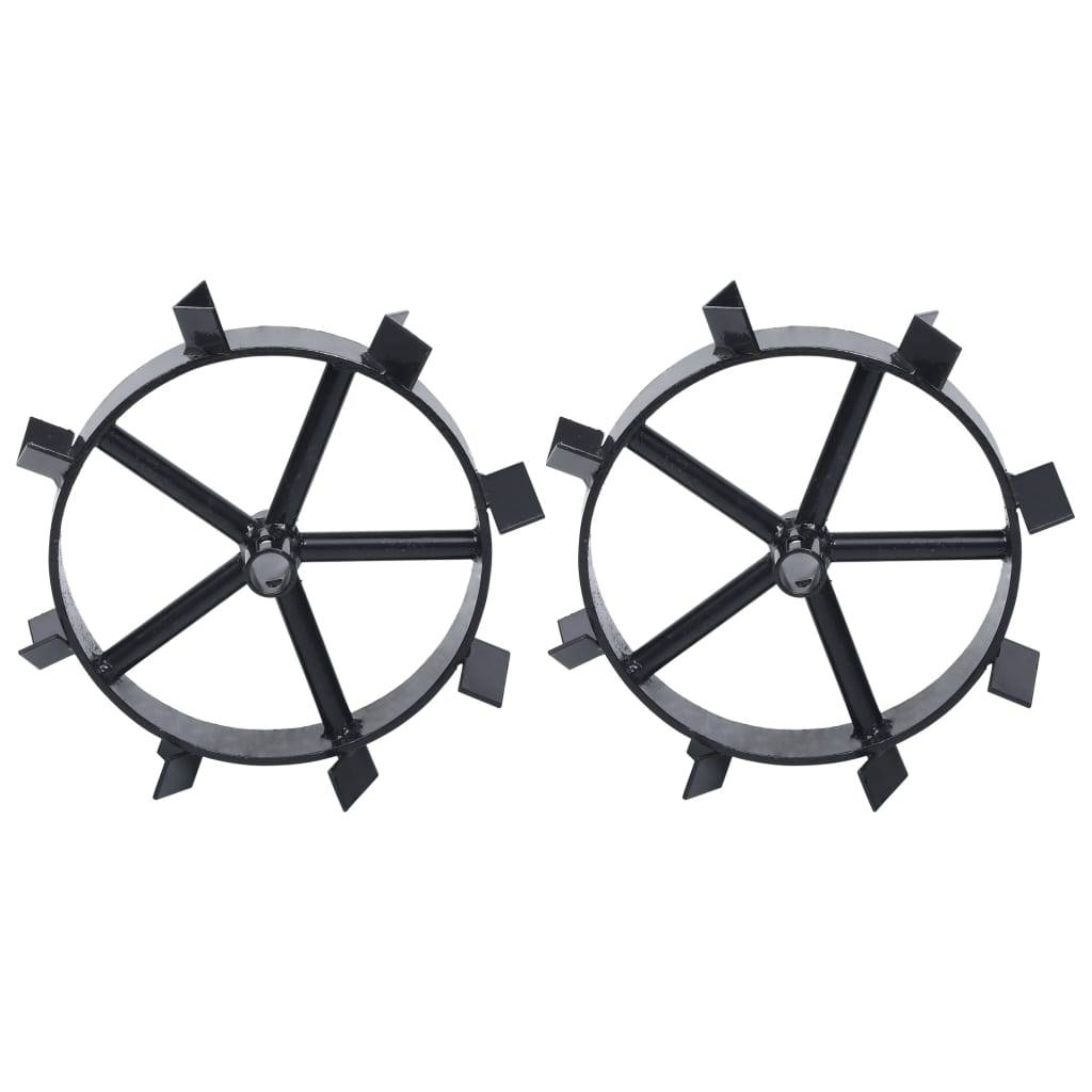 vidaXL Metallräder für 6,5 PS Benzin-Gartenfräse 2 Stk.