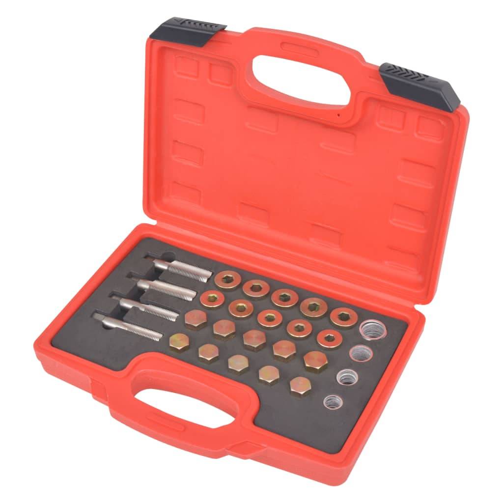 vidaXL 64-tlg. Reparatursatz Ölablassschrauben M13 M15 M17 M20