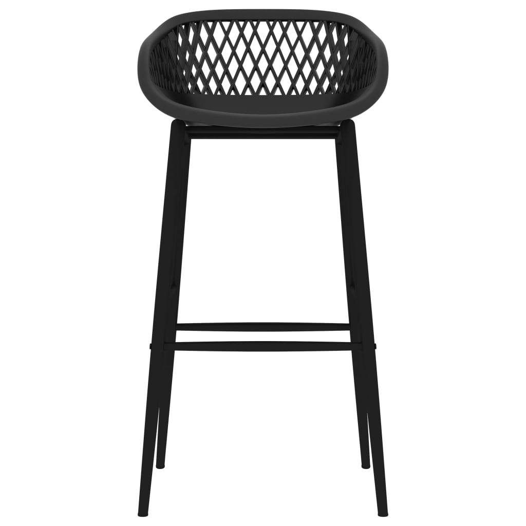 vidaXL Barhocker 4 Stk. Schwarz