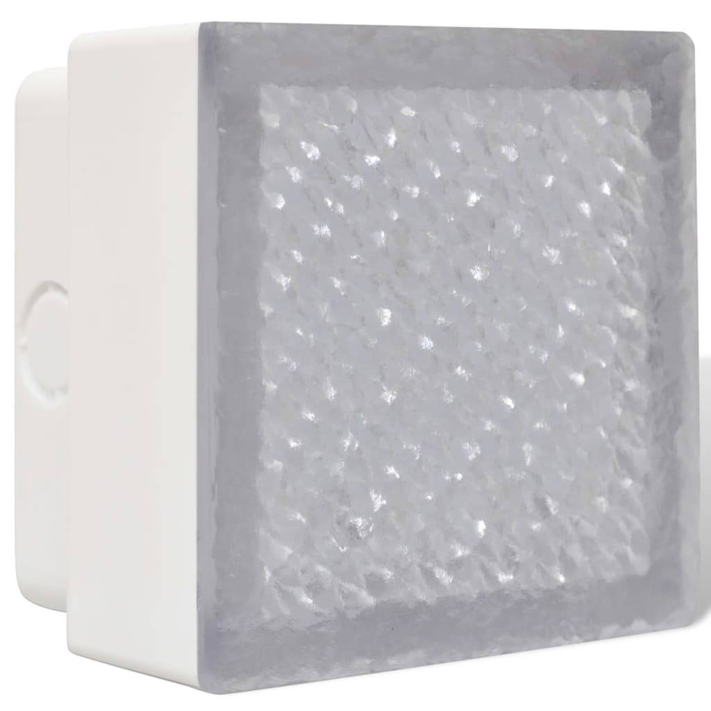 vidaXL LED Bodeneinbaustrahler Außen 6 Stk. 100x100x68 mm