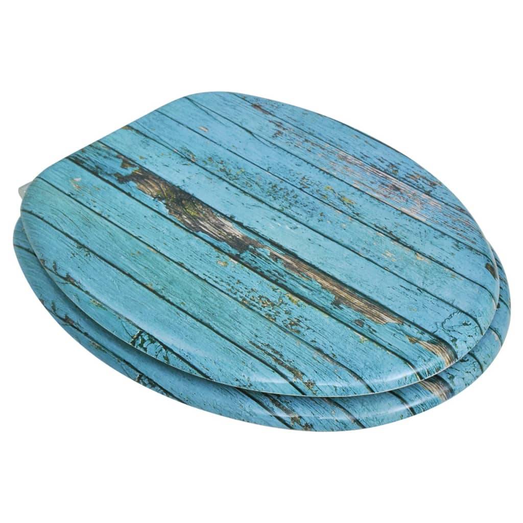 vidaXL Toilettensitze mit Deckel 2 Stk. MDF Altholz