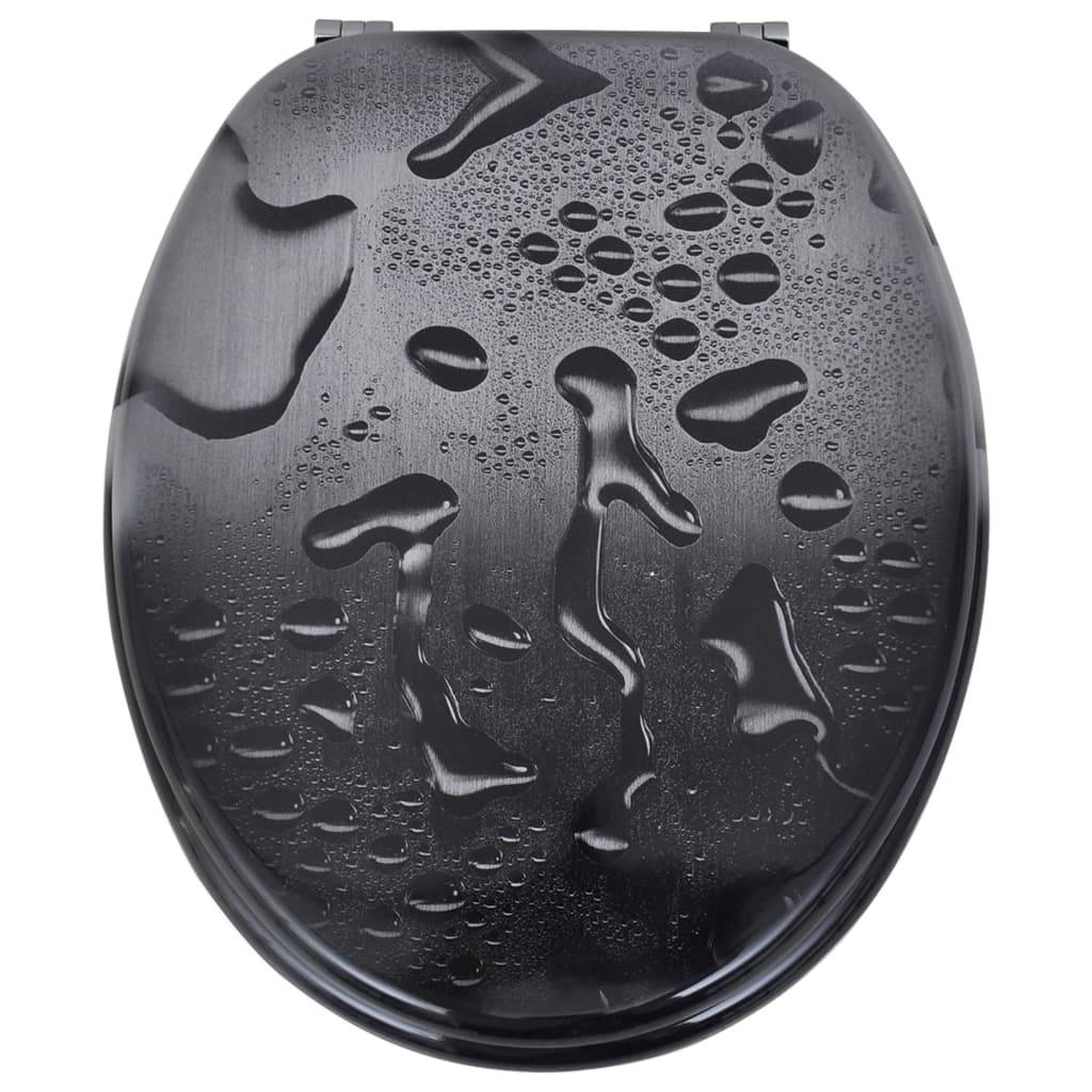 vidaXL Toilettensitze mit Deckel 2 Stk. MDF Wasser