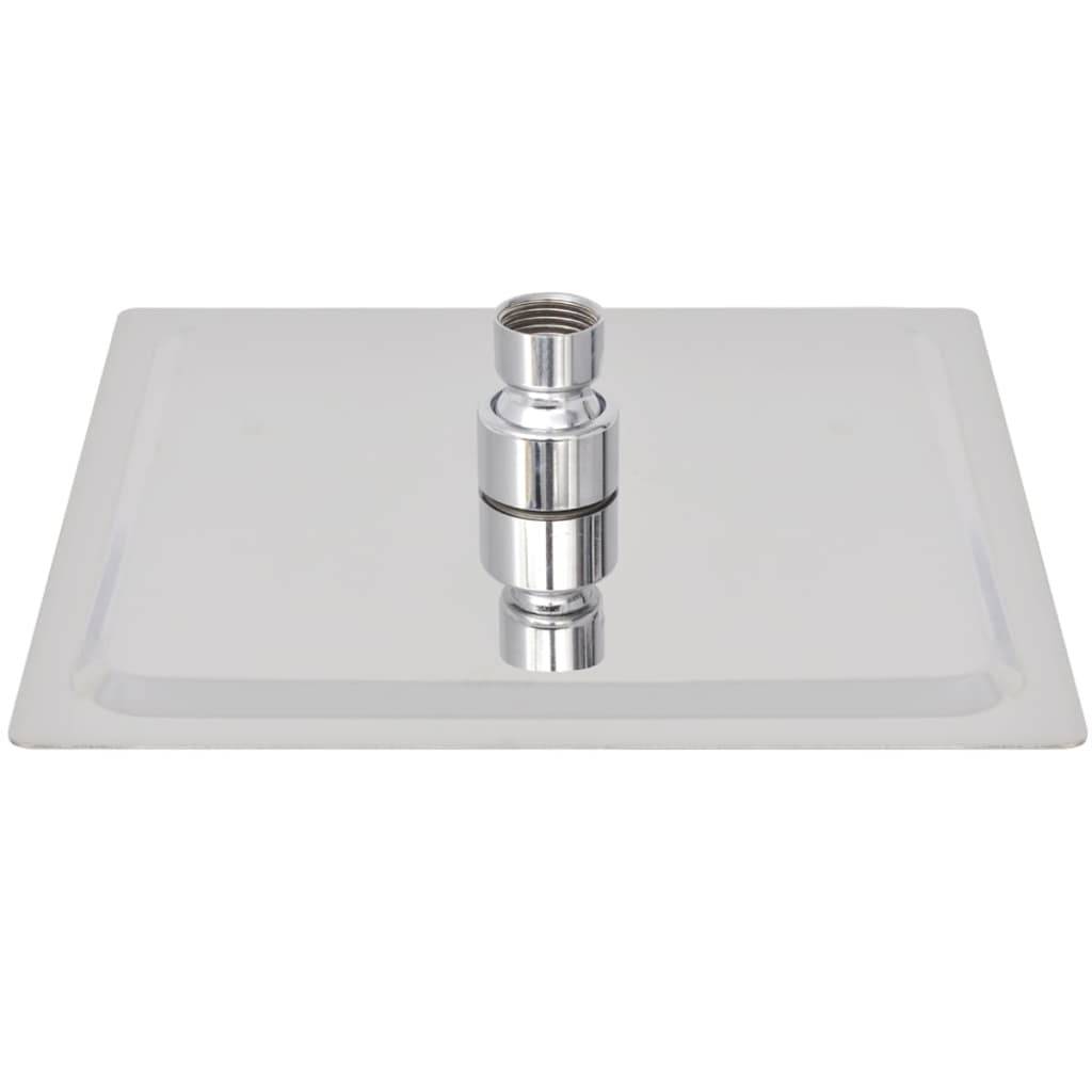 vidaXL Regenduschköpfe 2 Stk. Edelstahl 20 x 20 cm