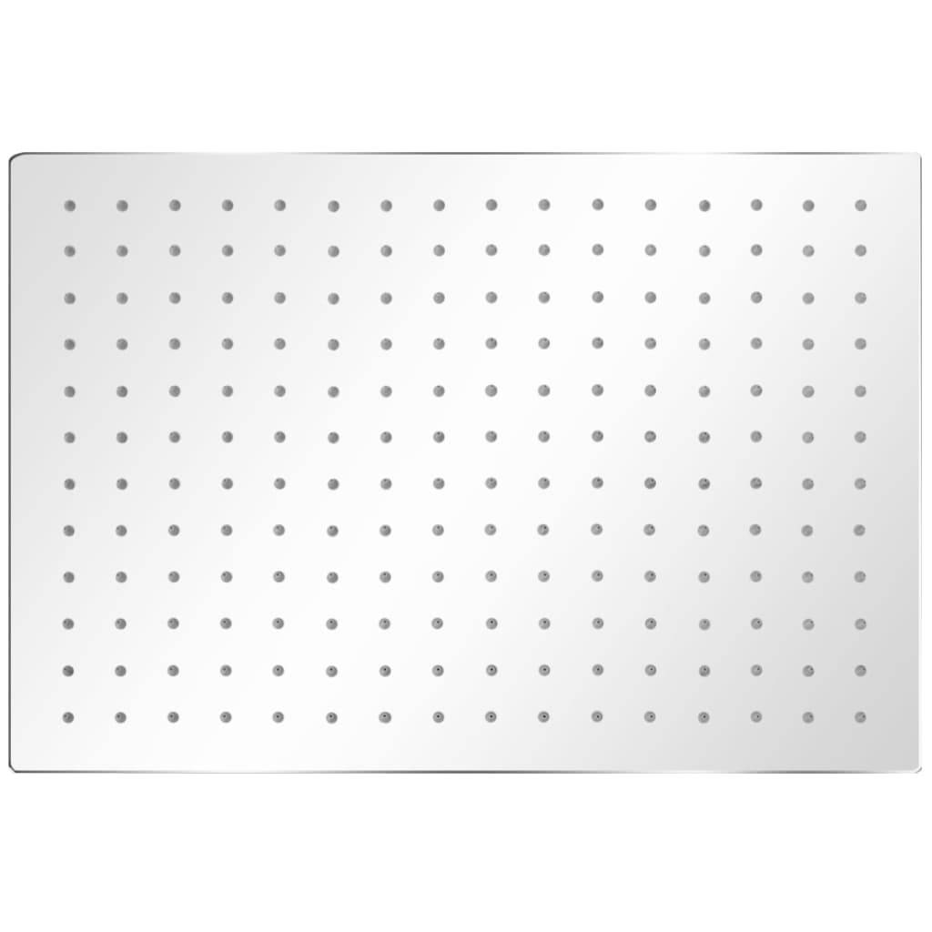 vidaXL Regenduschköpfe 2 Stk. Edelstahl 30 x 40 cm