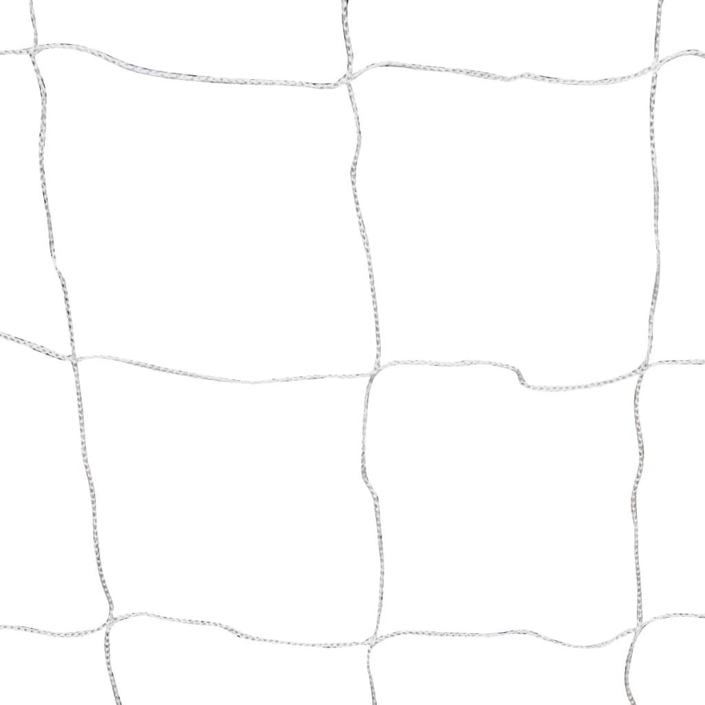 vidaXL Fußballtore 2 Stk. mit Netzen 182×61×122 cm Stahl Weiß