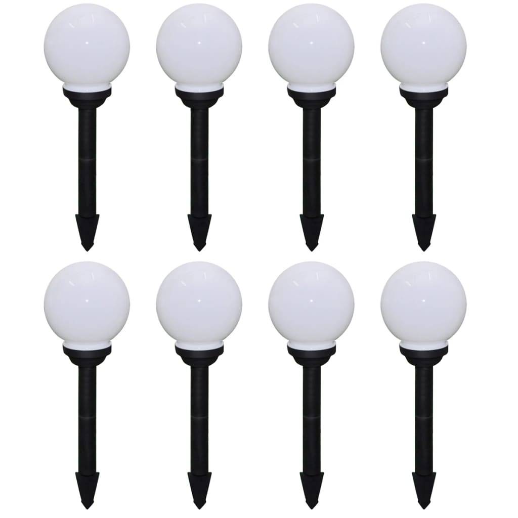 vidaXL Wegeleuchten 8 Stk. LED 15 cm mit Erdspieß