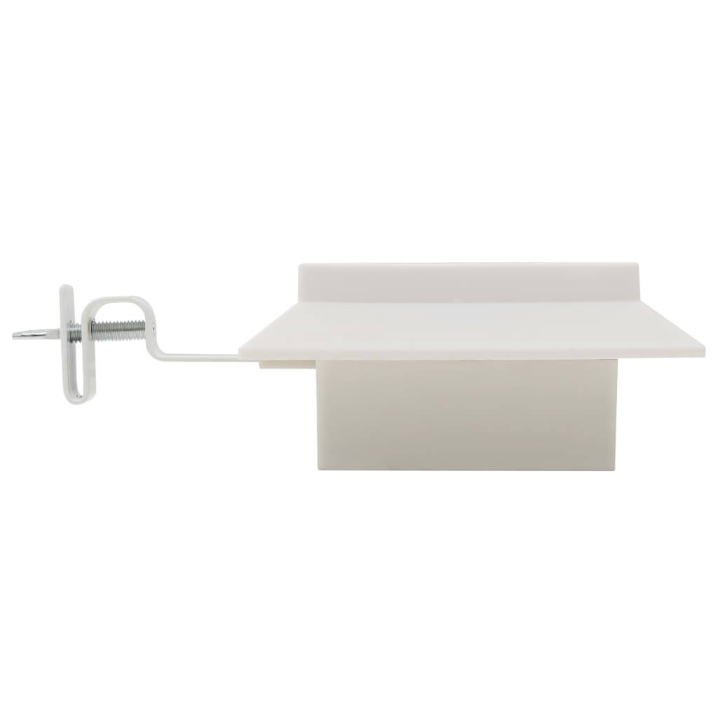 vidaXL Solar-Außenleuchten 12 Stk. LED Rechteckig 12 cm Weiß
