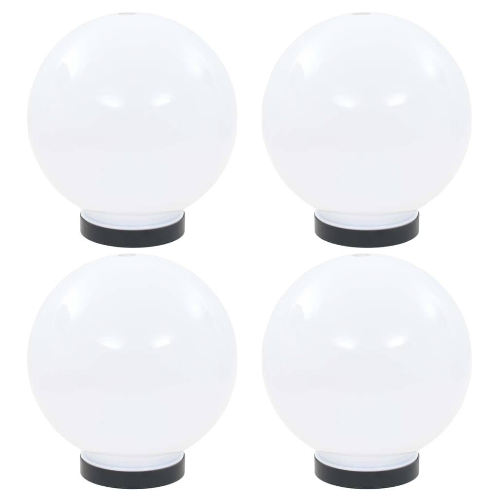 vidaXL LED-Gartenleuchten 4 Stk. Kugelförmig 20 cm PMMA