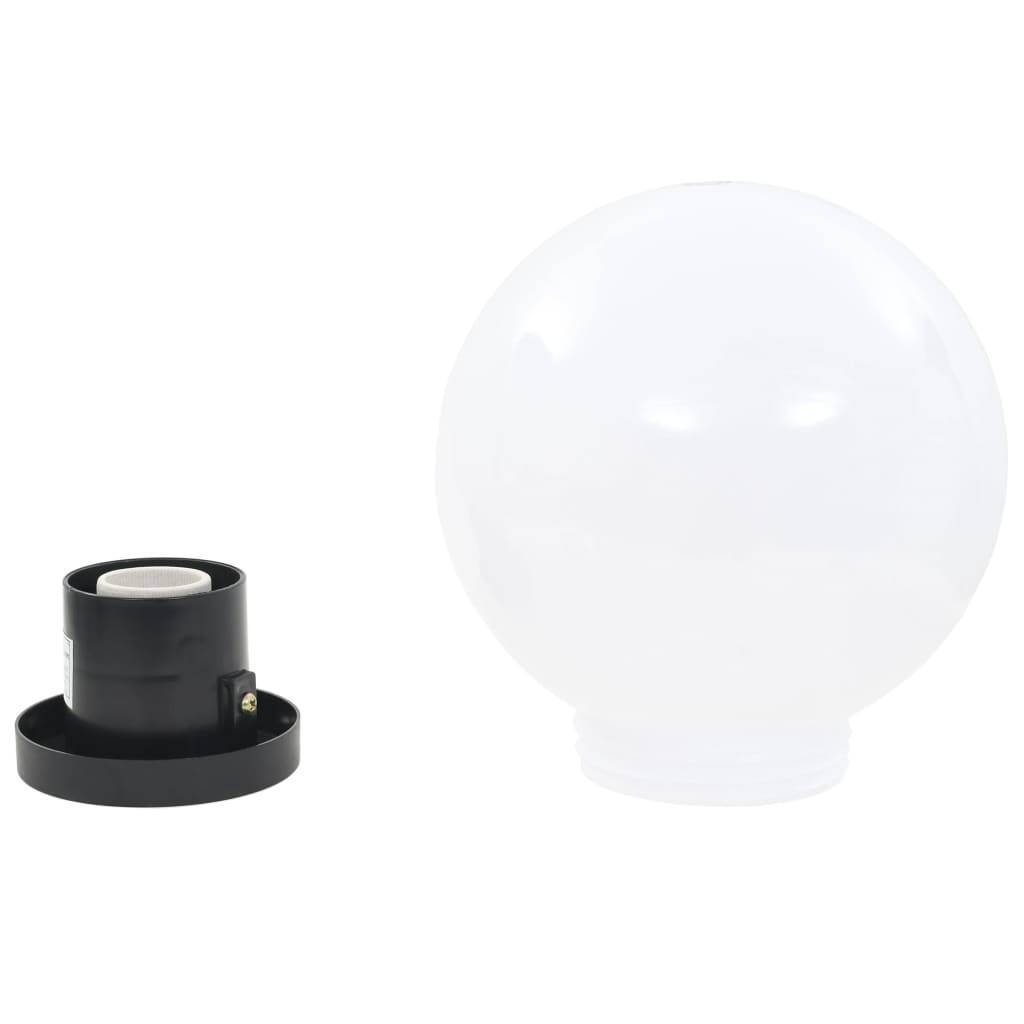 vidaXL LED-Gartenleuchten 4 Stk. Kugelförmig 20 cm PMMA