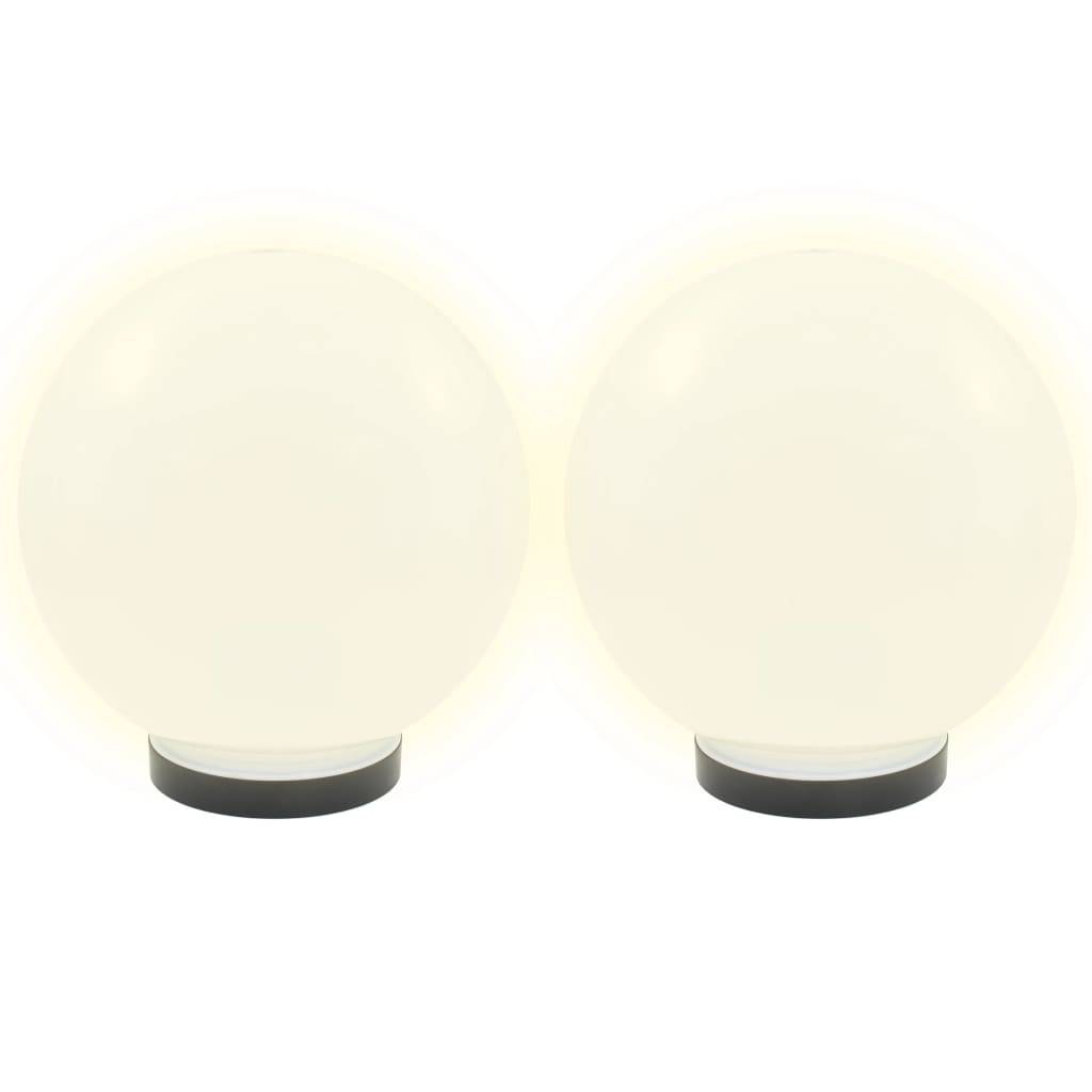 vidaXL LED-Gartenleuchten 4 Stk. Kugelförmig 25 cm PMMA