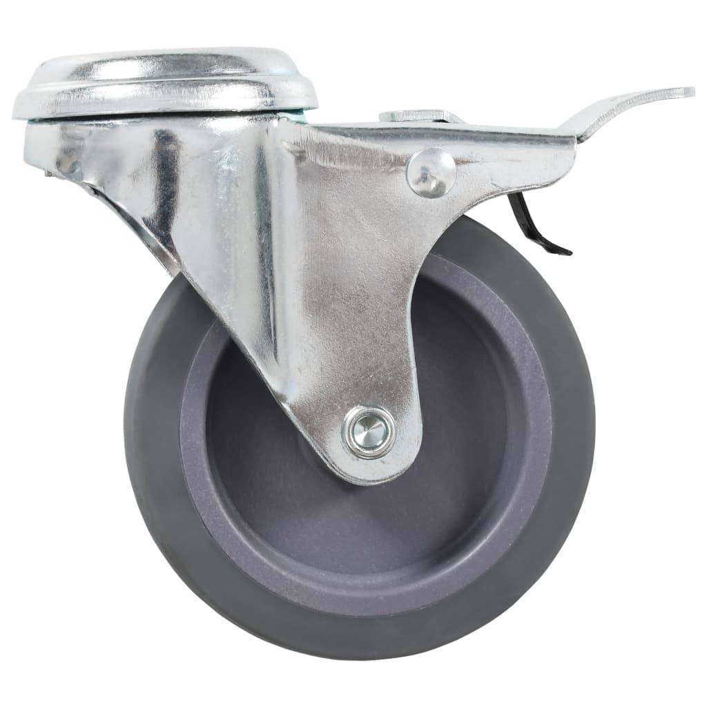 vidaXL 32 Stk. Lenkrollen mit Rückenloch 75 mm