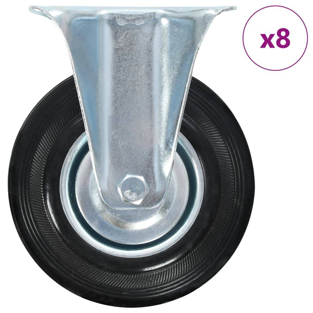 vidaXL 8 Stk. Bockrollen 125 mm