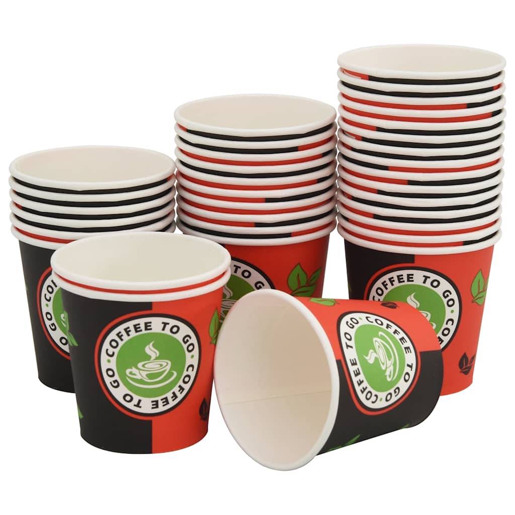 vidaXL 1000 Stk. Einweg-Kaffeebecher Pappe 120 ml (4 oz)