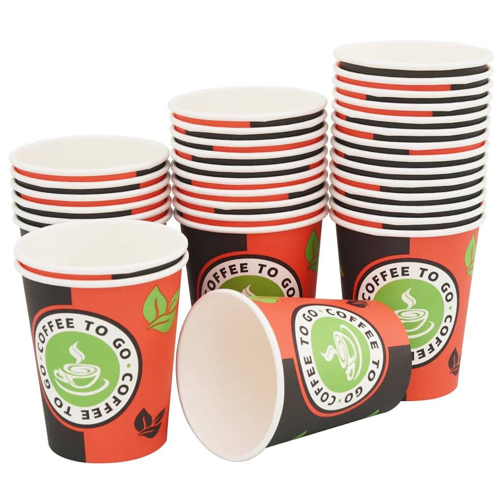 vidaXL 1000 Stk. Einweg-Kaffeebecher Pappe 240 ml (8 oz)