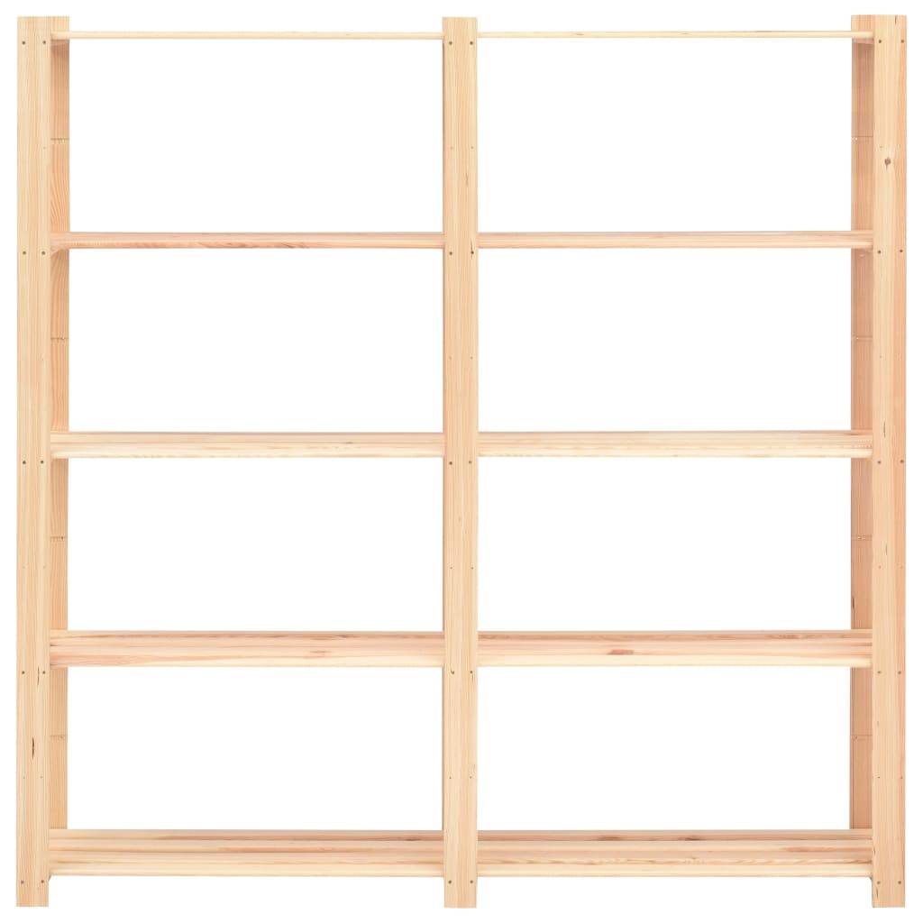 vidaXL Lagerregale 5 Böden 10 Stk 170x38x170cm Massivholz Kiefer 500kg