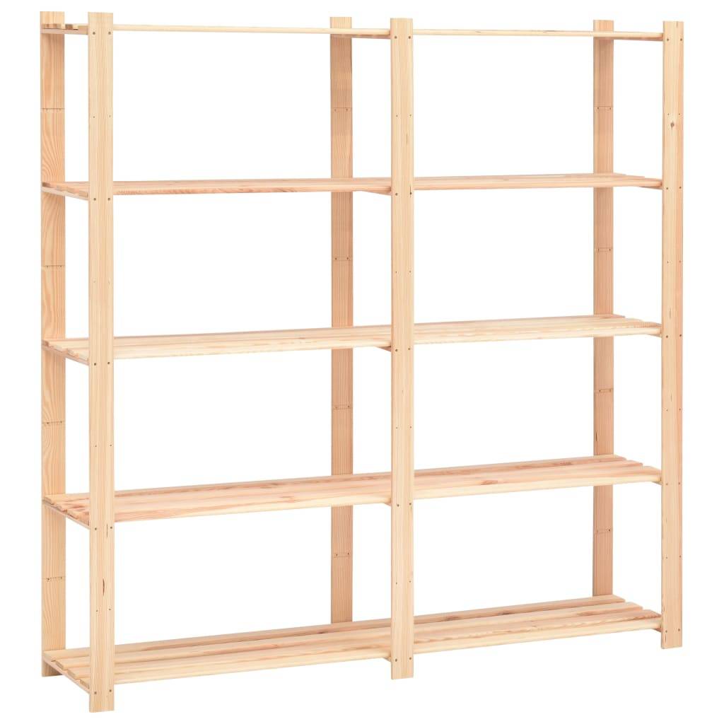 vidaXL Lagerregale 5 Böden 10 Stk 170x38x170cm Massivholz Kiefer 500kg